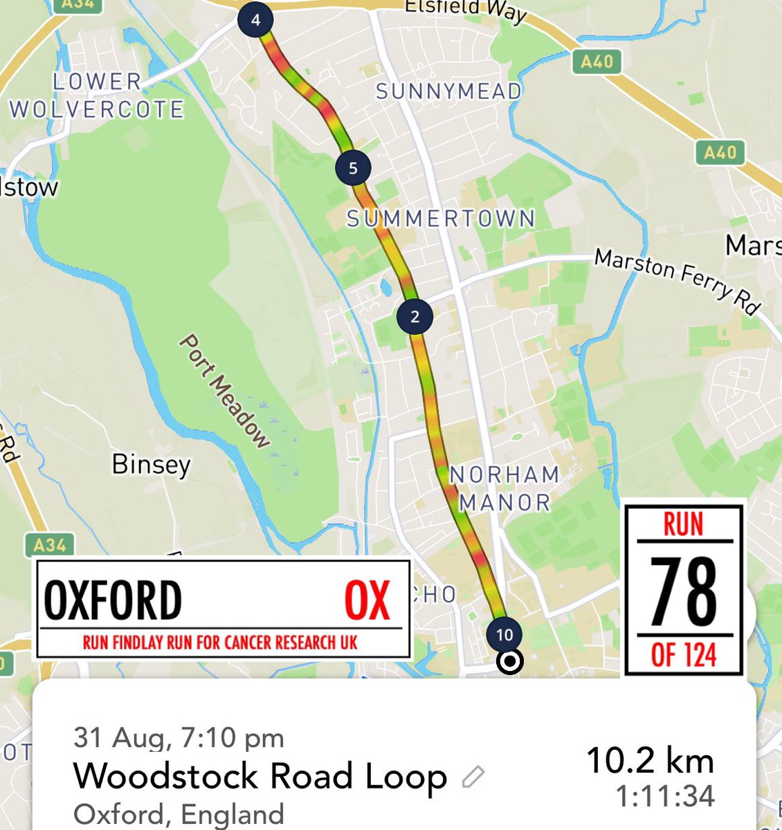 RunFindlayRun's tweet image. Run 78/124 #Oxford trip down memory lane to when I used stay 4 nights week at @RandolphHotel then pop out for a run - all change but all same.  Can’t help but look up at this spires and sights of this magnificent city. 
#RunFindlayRun for @CR_UK run 10km in every postcode UK.