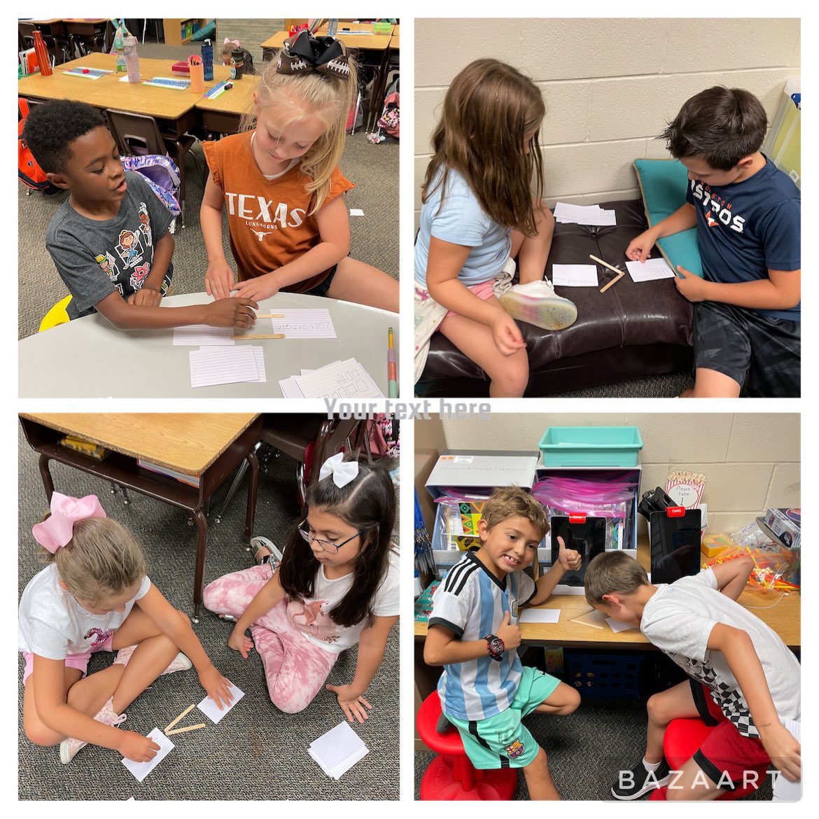 Comparing our multiple representation cards for each number we made 🔢 #hheroadrunners #comparingnumbers #placevalue <a href="/HumbleISD_HHE/">Hidden Hollow Elementary</a>