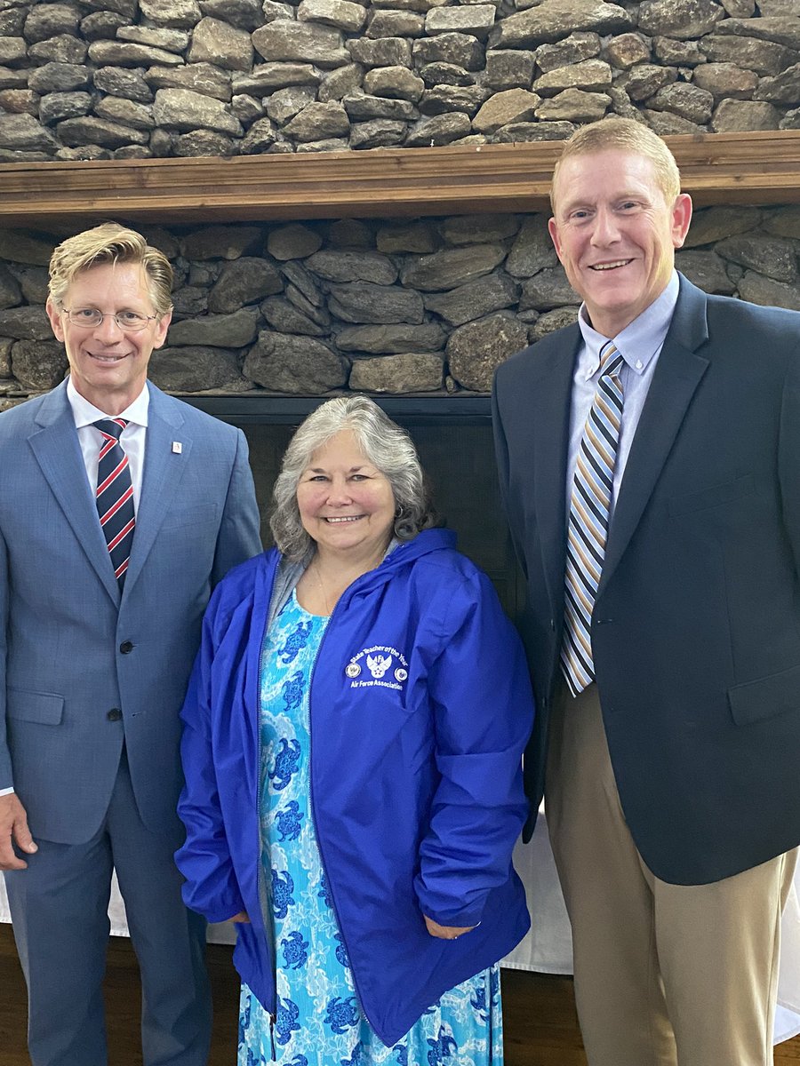 egmackey's tweet photo. Congratulations to Dr. Virginia Vilardi, who teaches Robotics &amp; Engineering  @wetumpka_high, for being named the @AFA_Air_Space State Teacher of the Year.  Enjoyed being part of this luncheon and visiting with Dr. Vilardi, her husband, @rds0008, &amp; others.  #StemEducation https://t.co/dPdMlPo4US