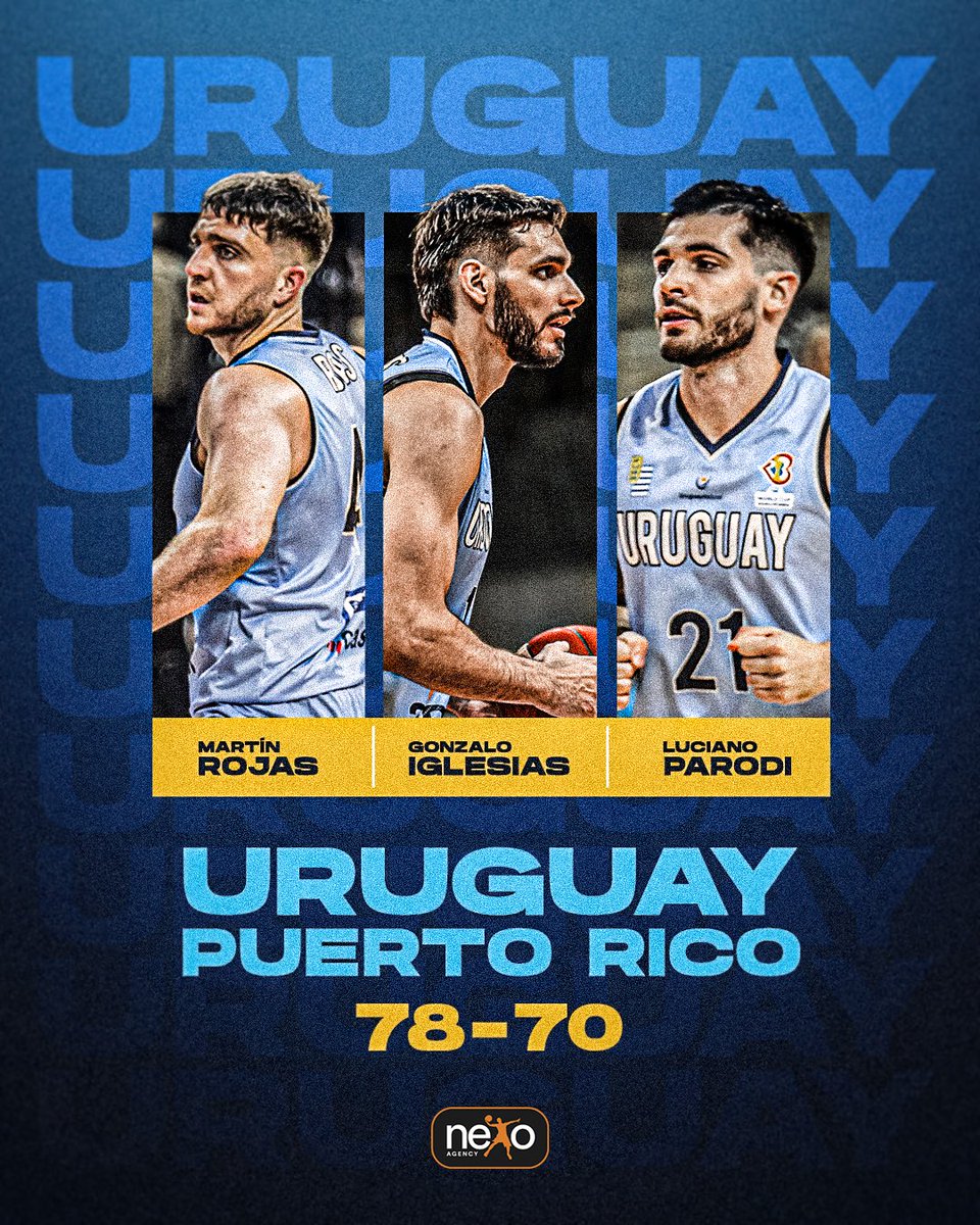 🔝 𝑮𝒓𝒂𝒏 𝒕𝒓𝒊𝒖𝒏𝒇𝒐 de Uruguay sobre Puerto Rico

🇺🇾 Presentes para <a href="/fubbuy/">FUBB - Selección Uruguaya</a> 
4️⃣2️⃣ 𝐌𝐀𝐑𝐓𝐈́𝐍 𝐑𝐎𝐉𝐀𝐒
1️⃣ 𝐆𝐎𝐍𝐙𝐀𝐋𝐎 𝐈𝐆𝐋𝐄𝐒𝐈𝐀𝐒
2️⃣1️⃣ 𝐋𝐔𝐂𝐈𝐀𝐍𝐎 𝐏𝐀𝐑𝐎𝐃𝐈

#MakingWorldSmaller