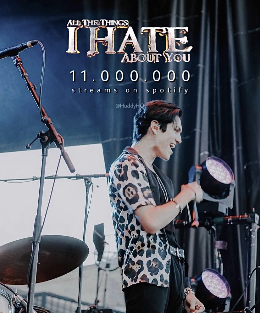 📈| <a href="/xhuddy/">Huddy</a>’s “All the Things I Hate About You” has now surpassed 11 million streams on Spotify.