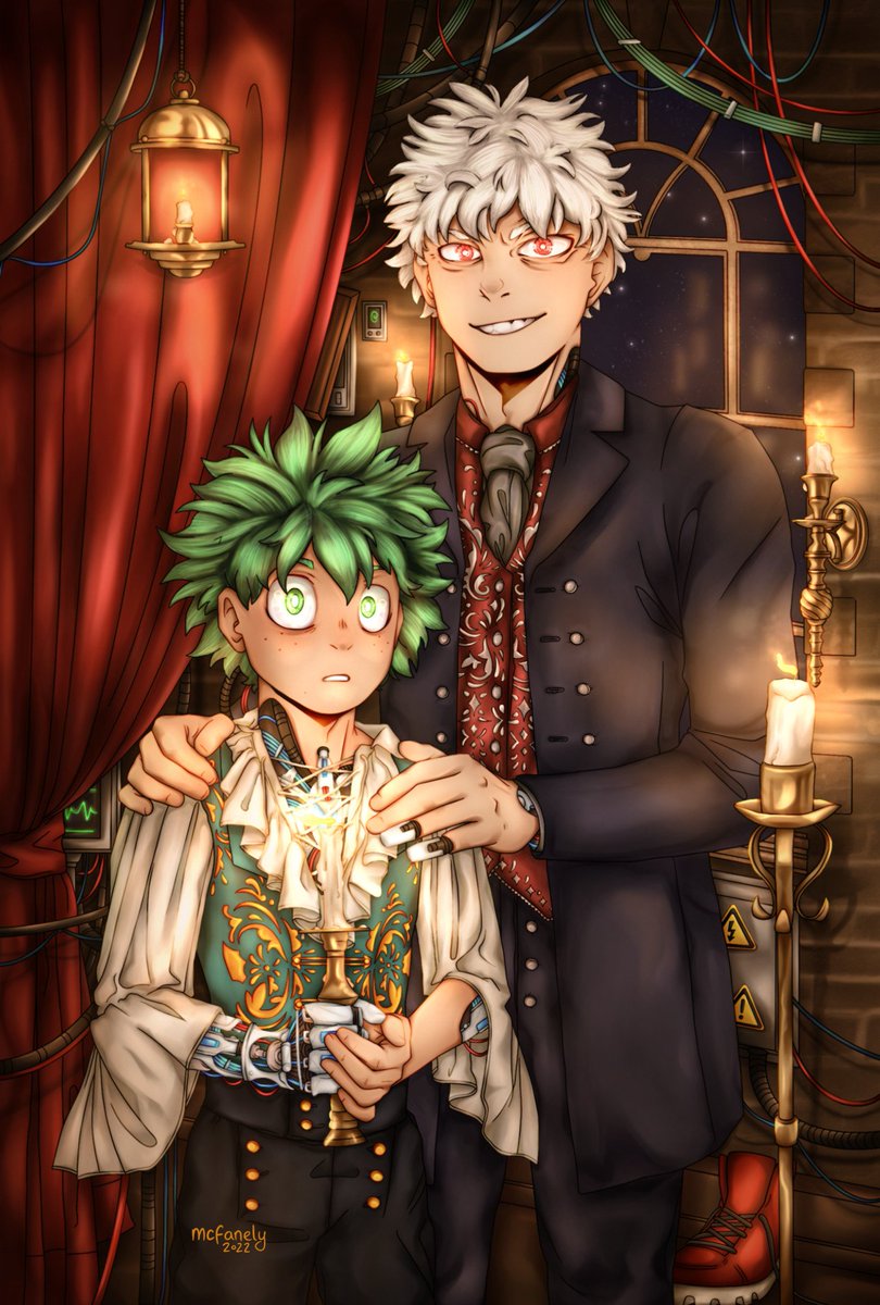 mcfanely's tweet photo. What better way to have an obedient son, than to create an android out of him?
It was honour to work with the creators on the @DFOAnthology zine! Everyone was incredible and I'm glad the Zines have been arriving safely
#BokuNoHeroAcademia #MyHeroAcadamia #MidoriyaIzuku #AllForOne https://t.co/95t9iJCl2B