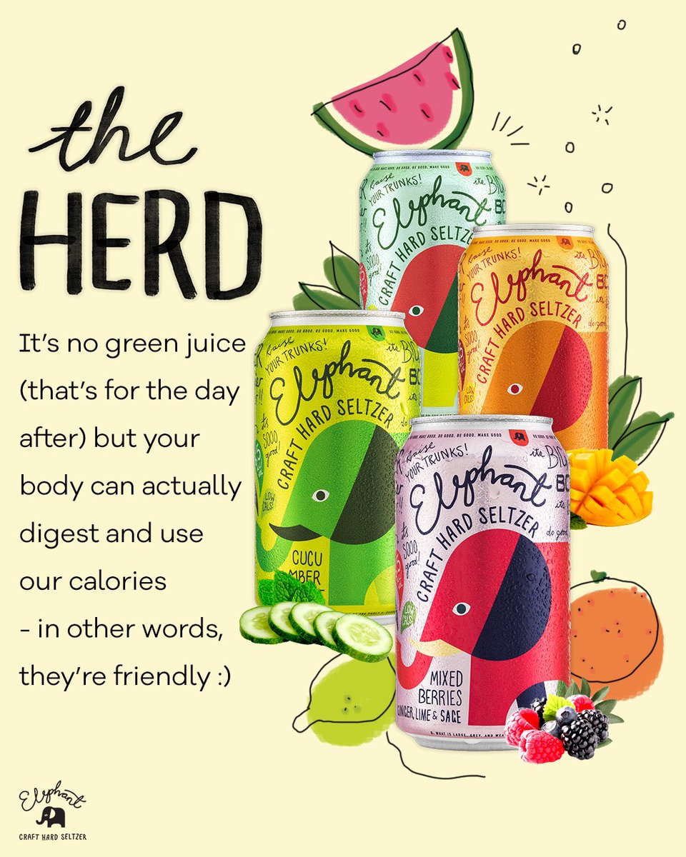 drinkelephant's tweet photo. Real ingredients that your body will thank you for.
Be kind to your body and Get Trunk.
#hardseltzer #gettrunk https://t.co/w7IU6uPLZ1