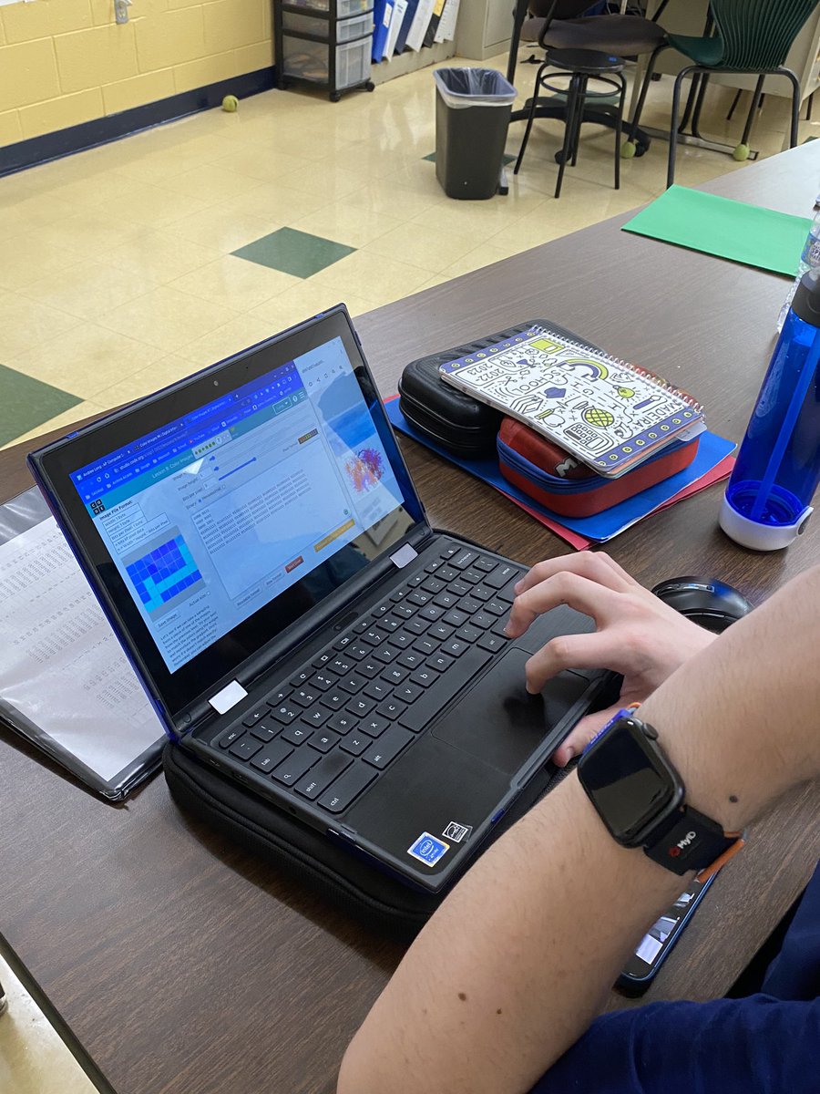 MrsE_MHS's tweet image. Students applying their knowledge of color images as they try to create digital representations of the four analog images using the color pixelation widget. @MadeiraSchools #csforoh #osln @codeorg