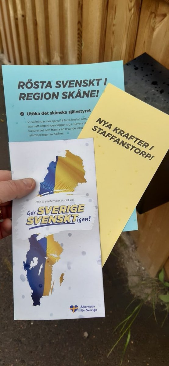 Alternativ för Sverige - Skåne (@afs_skane) on Twitter photo 
