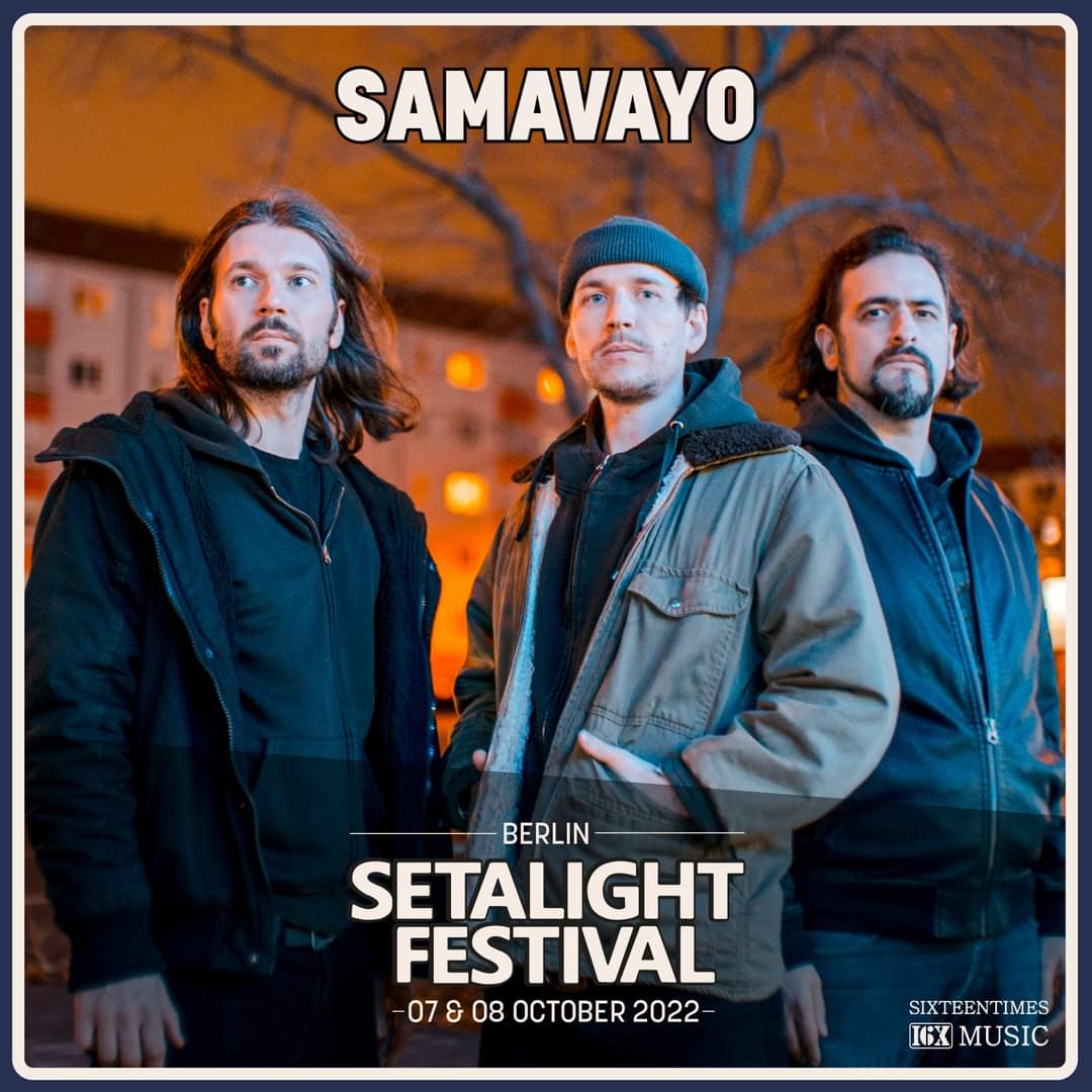samavayo's tweet photo. This is going to be massive! We are playing in #berlin at the legendary #setalight #festival 2022 on October 8th!
After our great #party @DesertFest Berlin this year it's time again to have a great journey together!
#fuzz #heavyrock #stonerrock https://t.co/Gr8DXcLDpi
