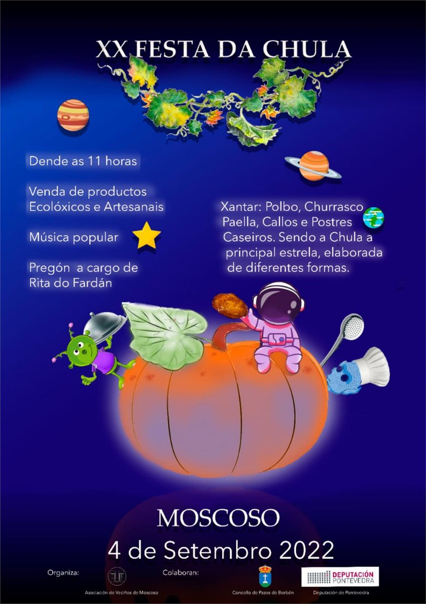 FiestasGalicia's tweet photo. 🔸XX Festa da Chula de Moscoso en Pazos de Borbén
🔹Domingo 4 de Septiembre
📍 https://t.co/QPibUFq6jS

#fiestasgalicia #festasgalicia #fiestasdegalicia #galicia #galiciacalidade #galiciamola #galiciavisual  #madeingalicia #chula #chulas #pazosdeborben #festadachula #moscoso https://t.co/m2yfZTitoJ