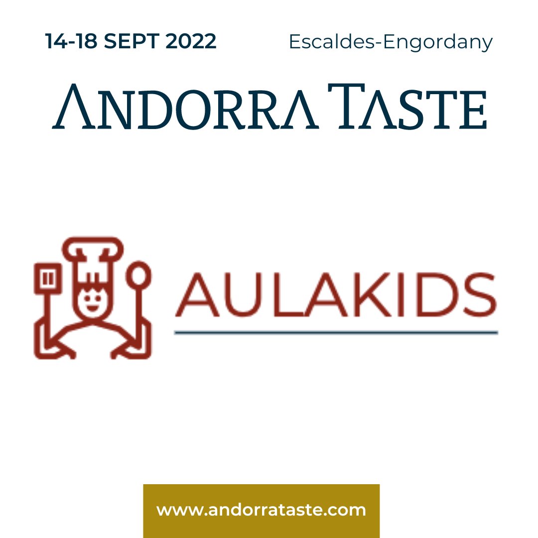 #AndorraTaste #aulakids del 16 al 18 septiembre

<a href="/SofiaMChef6/">Sofía MasterChef 6</a> y <a href="/VictorMChef6/">Víctor MasterChef 6</a> concursantes de <a href="/MasterChef_es/">MasterChef</a> 6 España, ofrecerán divertidos talleres de cocina andorrana dirigidos a los más pequeños. Actividad gratuita #visitandorra <a href="/andorraworld_ad/">AndorraWorld - Andorra Turisme</a> <a href="/comuee/">Escaldes-Engordany</a> andorrataste.com