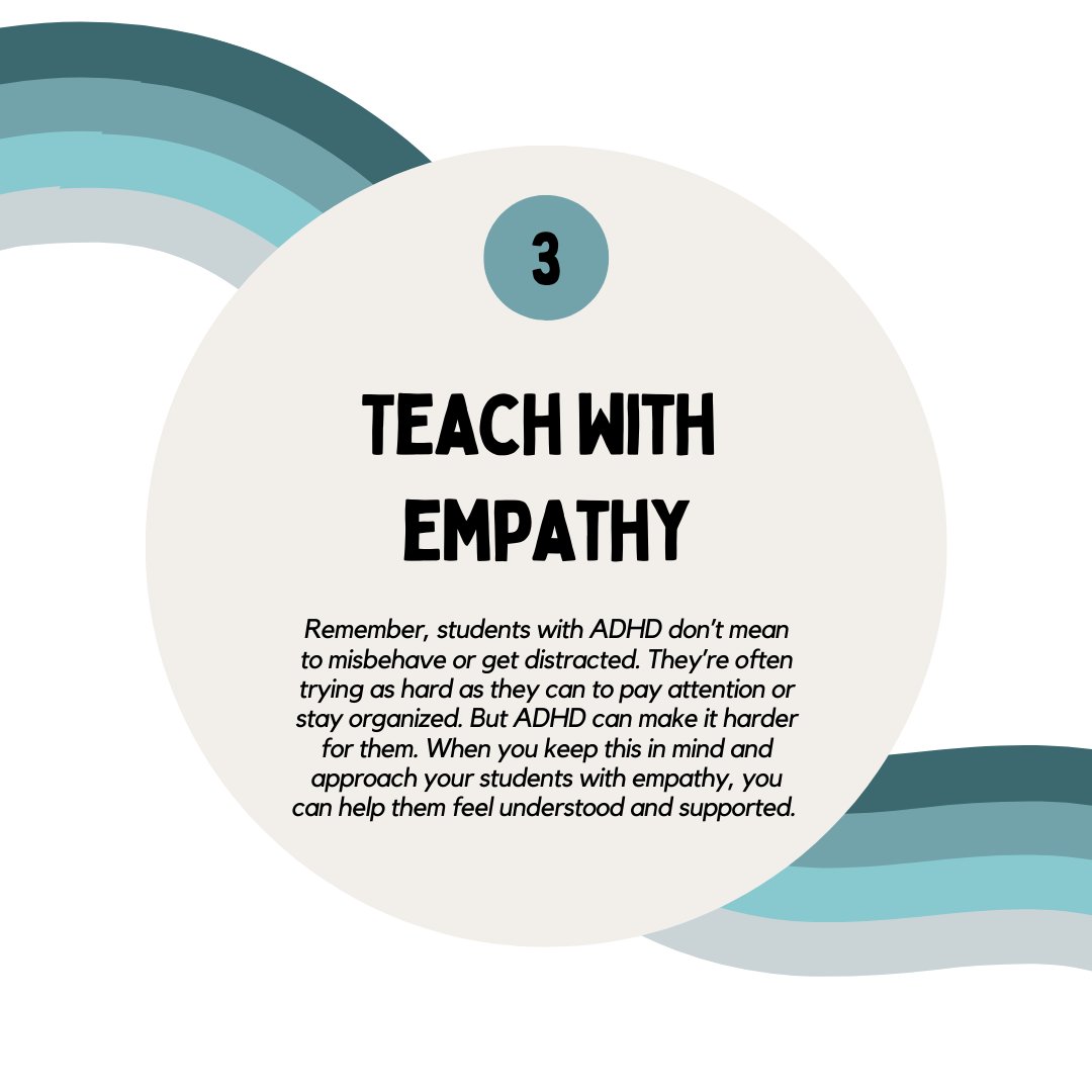 ADHD Teaching Strategies 🏫 📌

Students with ADHD can have a hard time focusing in class. But there are teaching strategies you can use to help students with ADHD — and all students — thrive in your classroom.

Do you find these tips helpful?! Let us know 🤗