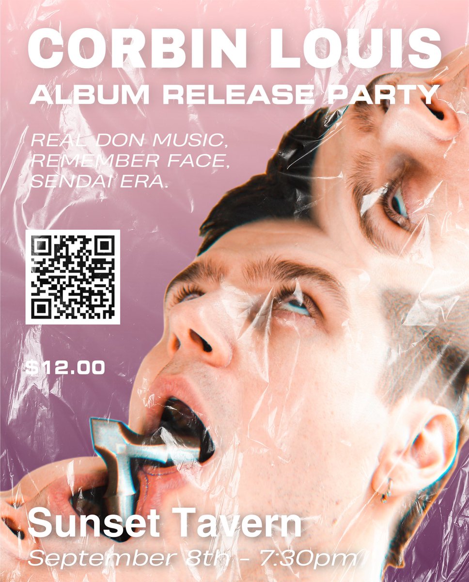 ⏱ALBUM release SHOW📡is next week💣

Featuring :
<a href="/realdonmusic/">♕Real Don Music♕</a> 
<a href="/remember_face/">Remember Face</a> 
<a href="/SendaiERA/">Sendai Era</a> 

This night is a guaranteed FAT party at <a href="/sunsetballard/">The Sunset</a> 💽🧨Expect LOTS of cool kids &amp; Seattle and artists in the building🎈JOIN US⬇️

tinyurl.com/corbinshow