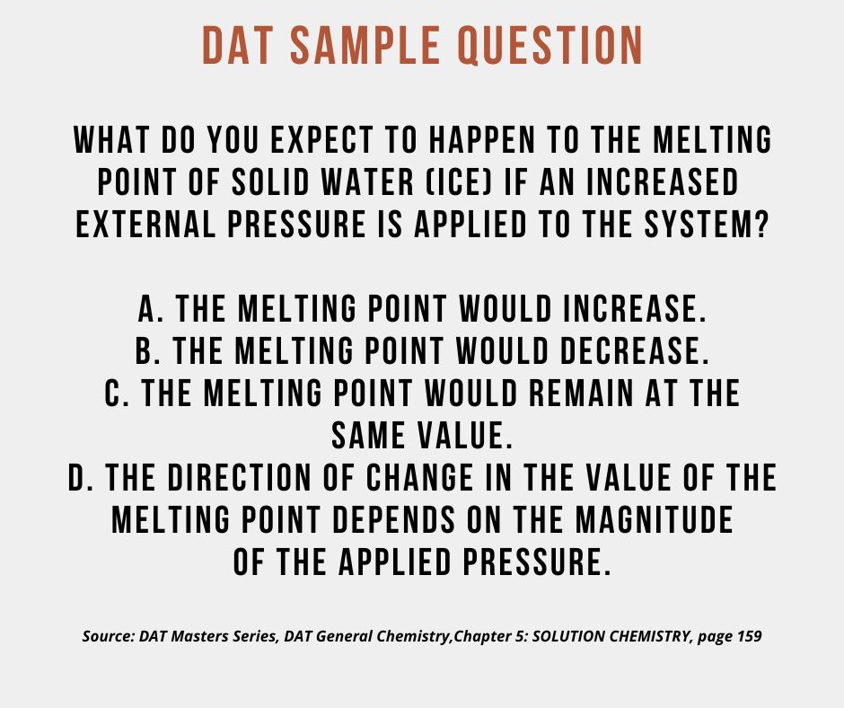 DATprep_com's tweet image. DAT Sample Question: General Chemistry. A full explanation will be posted tomorrow. #DATprep #predental