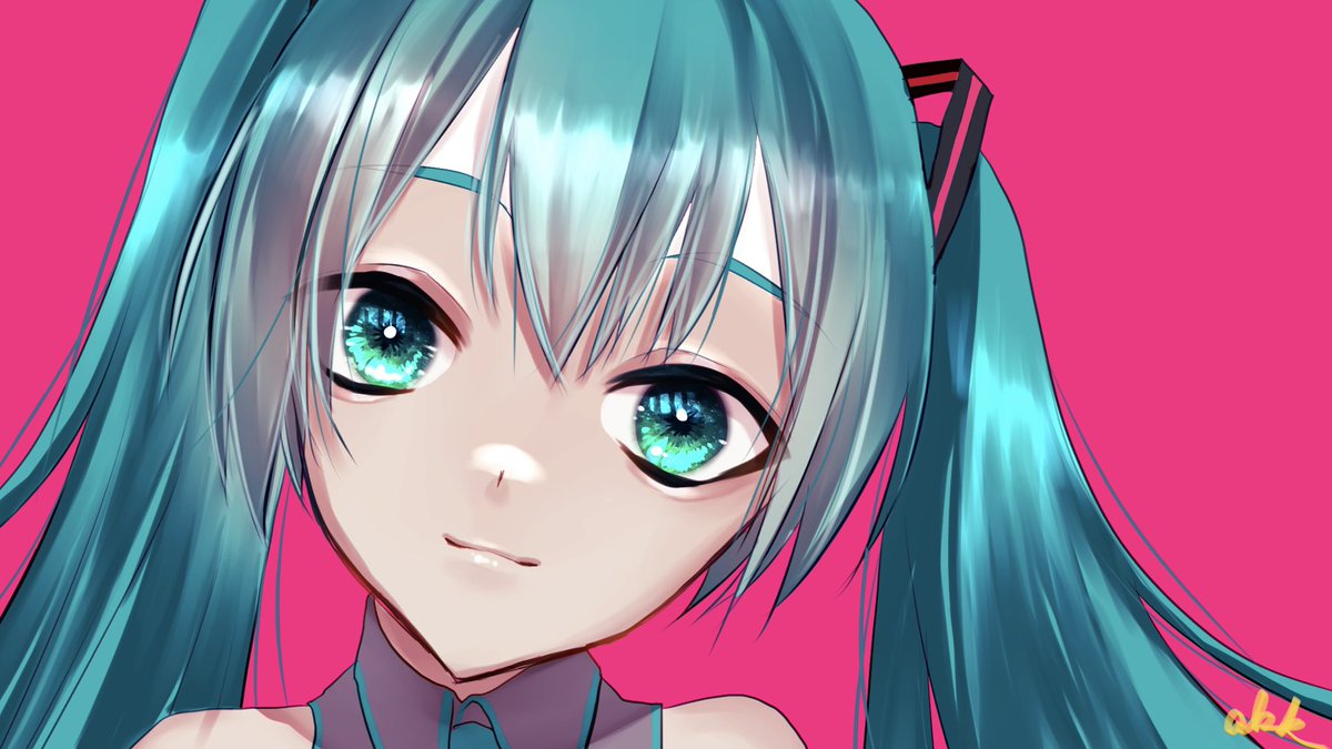 初音ミク「日付変わってしまったおめでとうミク〜#初音ミク誕生祭2022 #初音ミク15th」|abkのイラスト