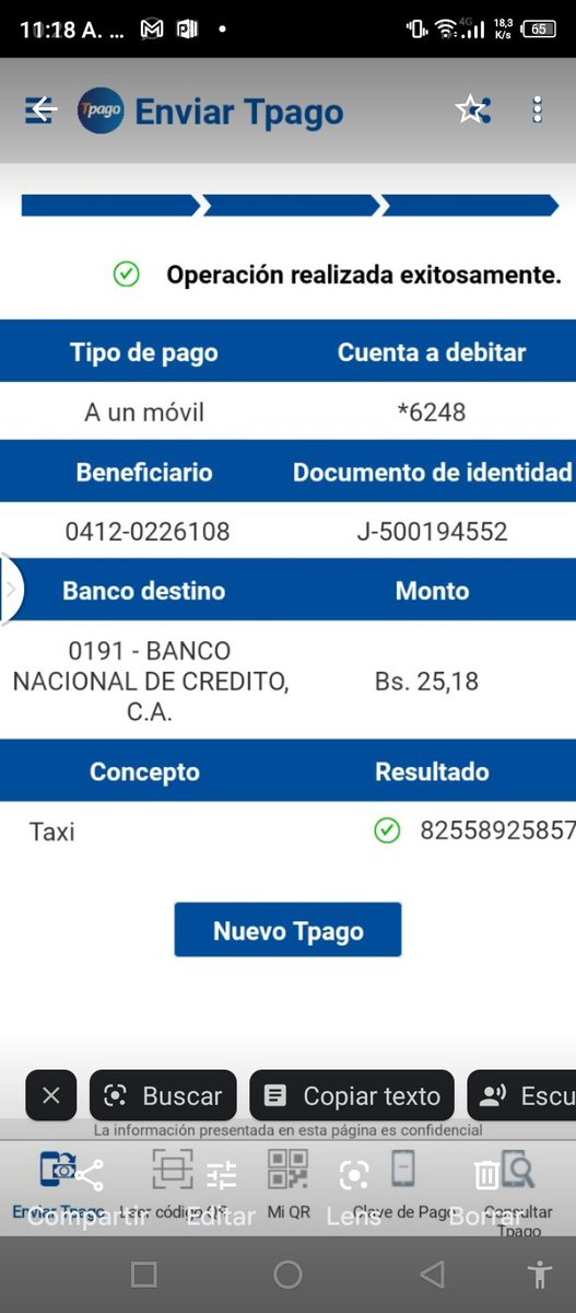 Hoy <a href="/yummyridesvzla/">Yummy Rides</a> fue un fracaso, solicité servicio de taxi, lo pagué y luego ellos afirmaban que no habían registrado el pago. A mi me descontaron como se ve en la captura.
