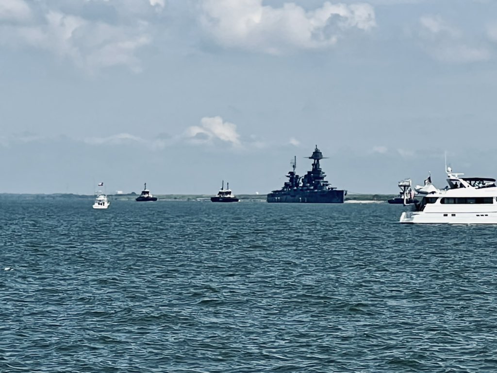 #battleshiptexas incoming! All going well so far.