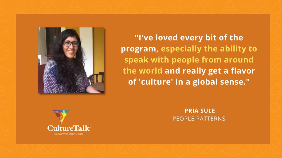 One of the most fascinating aspects about the #framework at the center of the CultureTalk platform is that #archetypes are truly a universal language.

It's exciting to see it take hold in companies around the world. Where will you take these simple, big ideas?