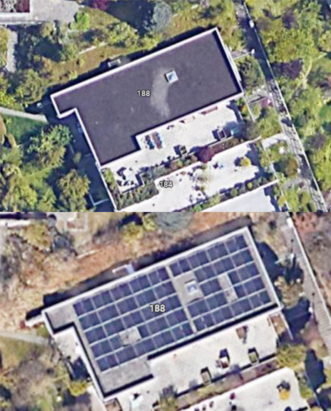 wahrscheinlich mein einziges Mal: Spuren, die der Satellit sieht (vorher – nachher) &amp; danke <a href="/helionauten/">Energie Genossenschaft Schweiz</a>