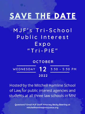 Save the date! 
MJF's Tri-School Public interest Expo
October 12, 2022