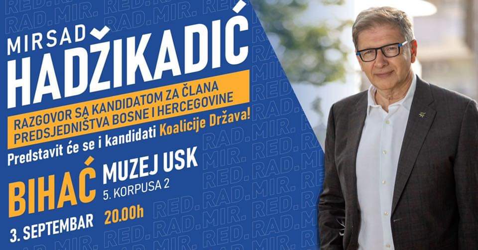 PlatformaBiH's tweet photo. “Ja vjerujem da je pravedna, efikasna i bezbjedna Bosna i Hercegovina, ne samo moguća, nego i neizbježna. Ali samo ako i vi vjerujete i da je promjena moguća i da je mi zajedno možemo iznijeti.
I zato: #Vjeruj!” - prof. dr. Mirsad Hadžikadić @MirsadBiH
#opciizbori2022 #MH2022 https://t.co/Tel9u93y3u