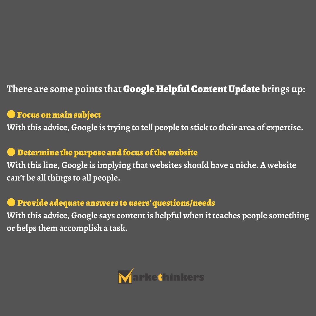 markethinkersgl's tweet image. Hey guys!

Did you see our posts about Google Helpful Content Update? Let&apos;s take a look at our posts! 🚀

#googlehelpfulcontentupdate