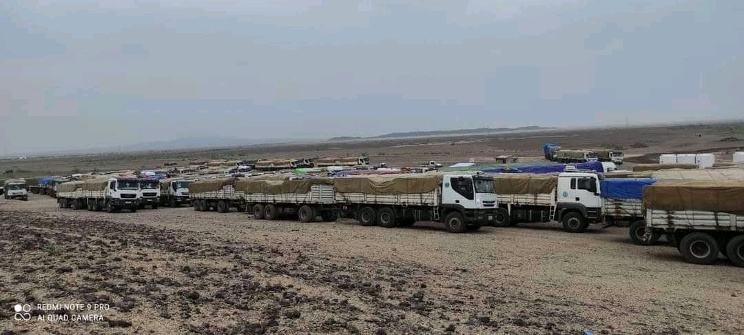.The fascist regime of Abiy Ahmed has forcibly returned about 200 World Food Program (WFP) vehicles loaded with modern powder from Djibouti port to Semera after they arrived in Sardo. #TigrayGenocide #EndTigraySeige #TigrayUnderAttack @UNGeneva @EUatUN @hrw @UNOCHA @UN_HRC @CNN