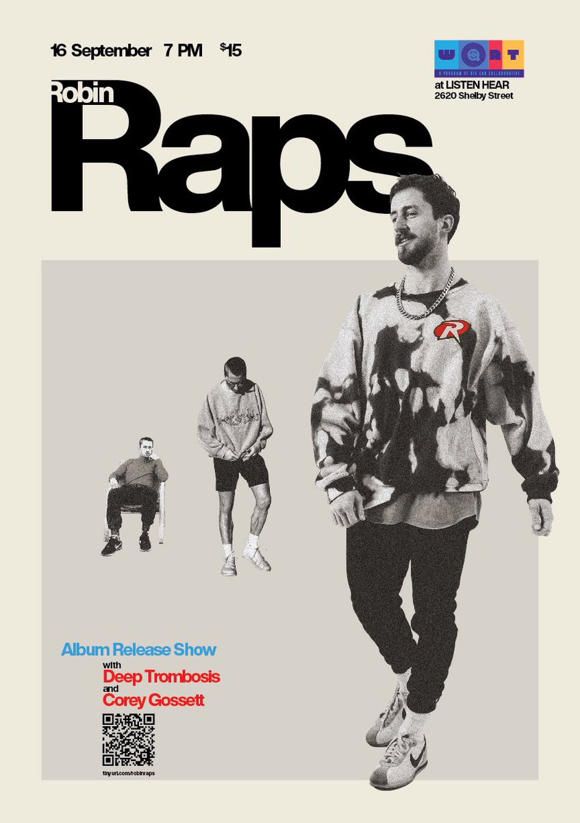 I’m doing an album release show on the 16th. Album drops the same day. It’s called “The Florist.”

If you live in the Nap or closeby, slideeeeee. 

tinyurl.com/robinraps