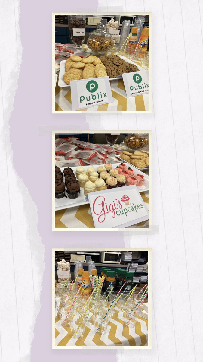 A HUGE shoutout to our incredible PTO for the thoughtful and super tasty display of treats in our work room today! Our teachers, faculty and staff felt loved. We appreciate all the donations made by our community members too. We appreciate you! #SISfamily #PTOtreats