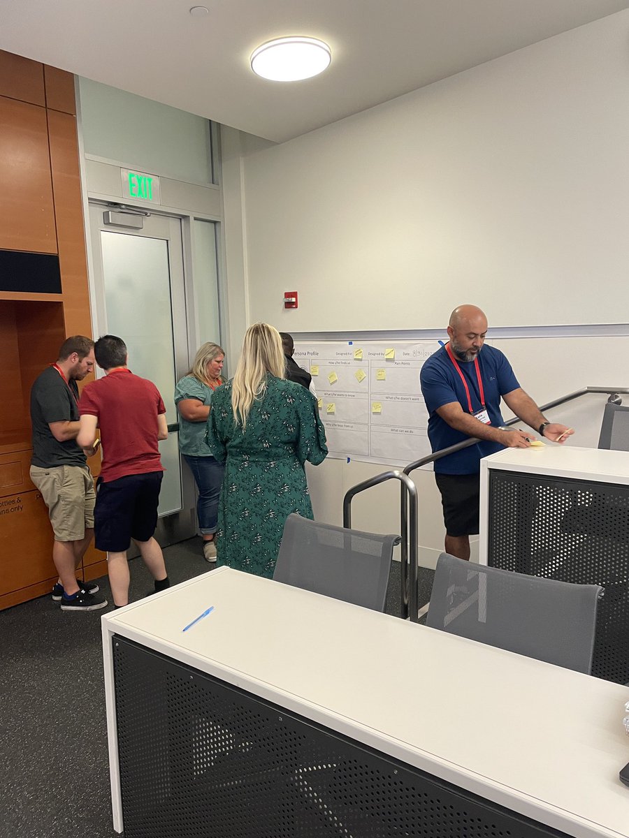 EricCook's tweet photo. Rocking 🤘 the #PersonaDevelopment process this morning at @thePCBS. Go #PCBSers! https://t.co/4B1lr5zX2g
