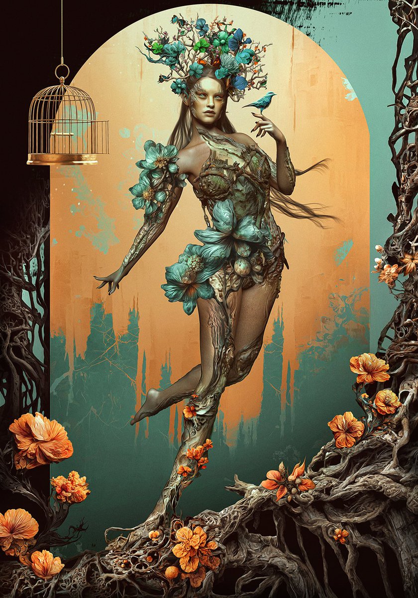 "the One with the Ξarth" 🧡
 is now available on <a href="/SuperRare/">SuperRare</a> 

description and link below ->