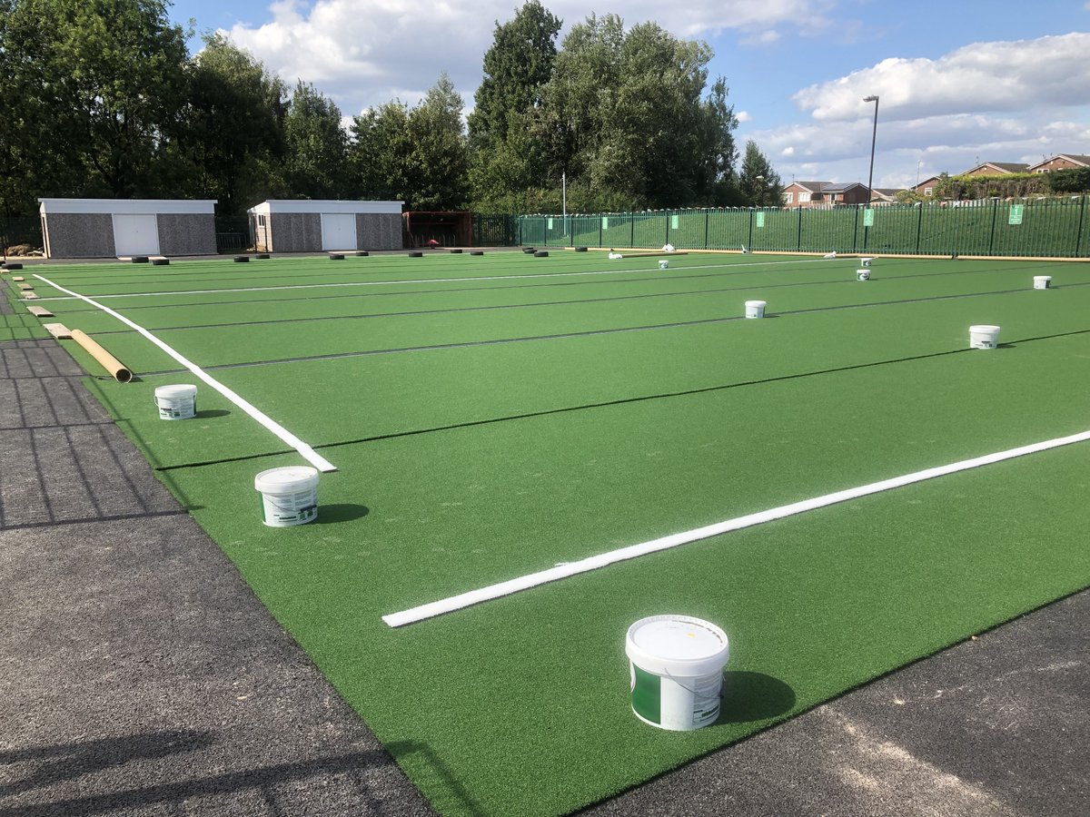 sandford_hill's tweet photo. I hope the children will be excited when they return to school, next Wednesday, and see their new multi-use games area which is almost complete. https://t.co/ffp443v8Jm
