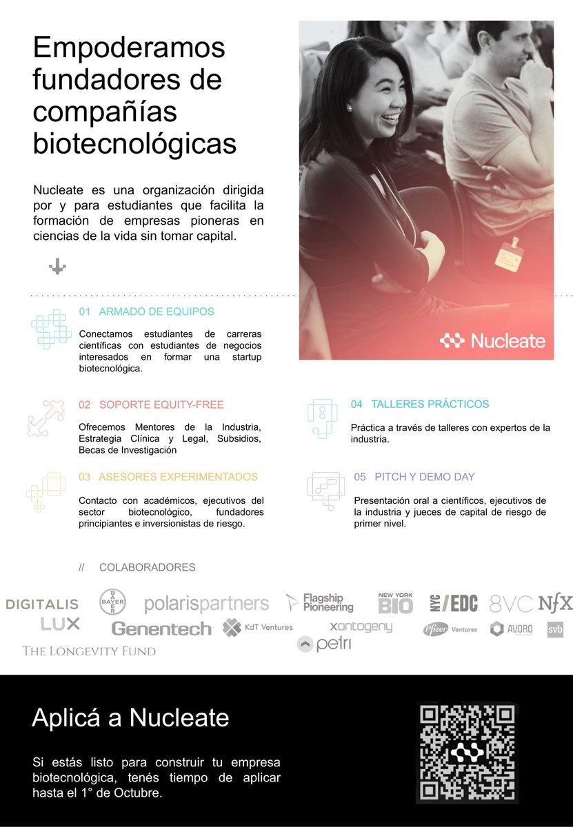 InisBiotech's tweet photo. Anunciamos que está abierta la convocatoria al Nucleate Global Activator 2022-2023

Aplicá al programa: https://t.co/7eSoY63UXU

Para escuchar más de que se trata Nucleate anotate en las sesiones informativas desde este link: https://t.co/7UYOzcPWyE

https://t.co/rqB2CkWg7U https://t.co/aGmx0Zn2pl