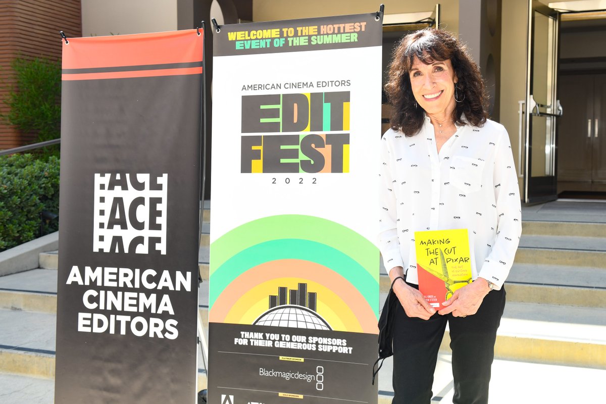 bobbieosteen's tweet photo. Thank you Peter Zachary @tiltphoto_pz for your amazing photo, as usual. And, of course, @acefilmeditors for the opportunity to do all of this at #editfestglobal #makingthecutatpixar #animation #filmediting https://t.co/rGS9H5YQco