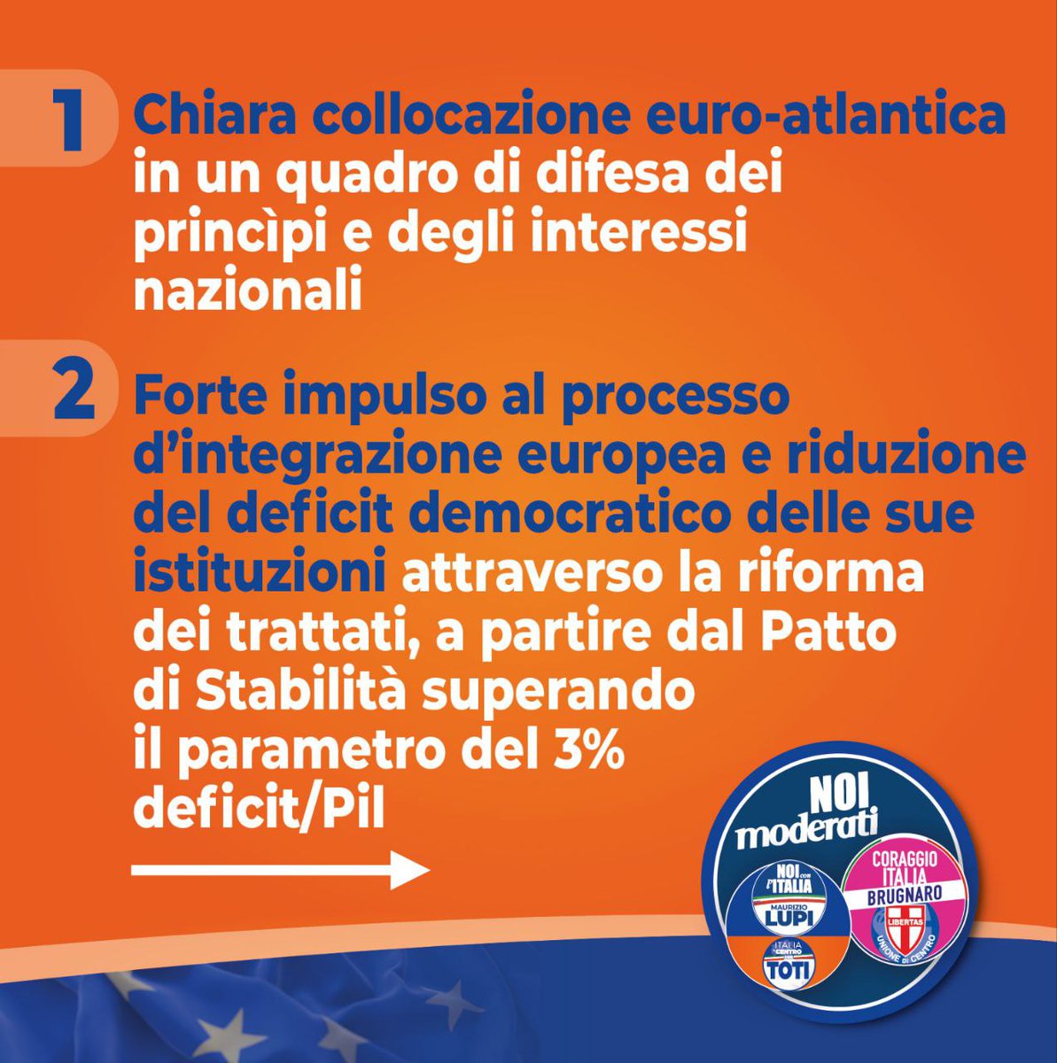 MBerutt's tweet image. La posizione dell’Italia nel quadro europeo e internazionale deve essere consolidata ma soprattutto sviluppata. Solo in questo modo potremo diventare una vera potenza economica, stabile e virtuosa.

#NoiModerati
#Crediamo