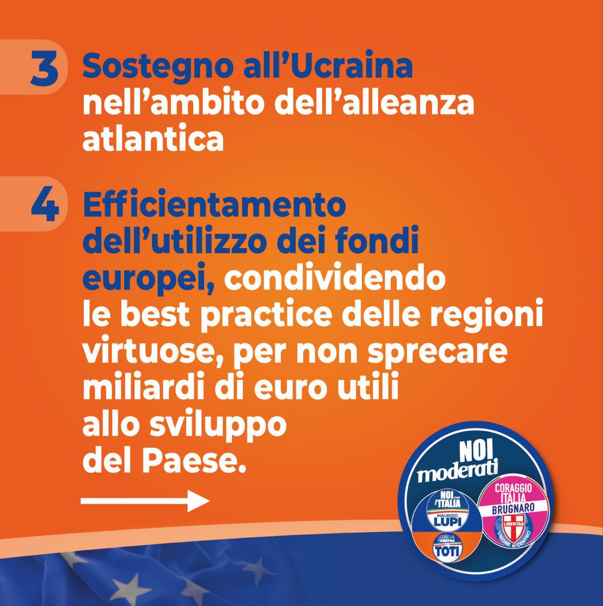 MBerutt's tweet image. La posizione dell’Italia nel quadro europeo e internazionale deve essere consolidata ma soprattutto sviluppata. Solo in questo modo potremo diventare una vera potenza economica, stabile e virtuosa.

#NoiModerati
#Crediamo