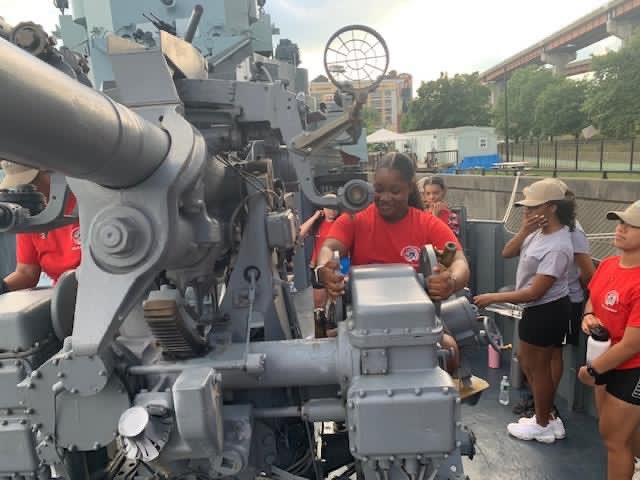 NRCSDistrict's tweet photo. As the culminating event of a week-long “mini boot camp” held for new cadets called Basic Cadet Training, North Rockland NJROTC cadets spent the night on a Word War 2 warship.
Check out our Facebook for more!
#NRStrong #NRProud https://t.co/rgcYZcojzr