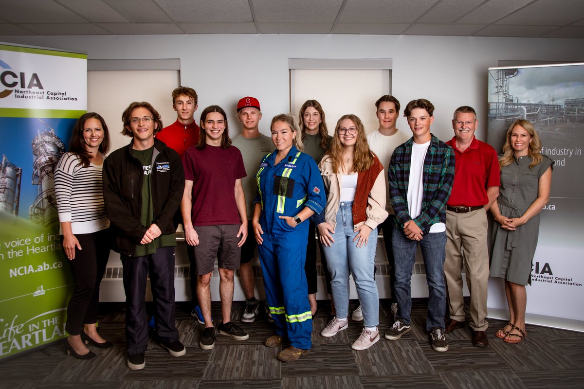 NCIA_Alberta's tweet photo. As part of NCIA's 40th anniversary, ten inspiring high school students in Alberta’s Industrial Heartland each received a $1,000 scholarship to grow diversity within the fields STEM, Environmental and Conservation Sciences and the trades. Learn more at https://t.co/HyChe3FSEs https://t.co/rY6QsJerMQ