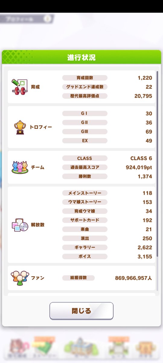 Harunto_'s tweet photo. @DQX_Oz プロフィールはこのような感じです。ファン活目的なら1育成でこれぐらい獲得できます。 https://t.co/OfZ2r4Z4FO