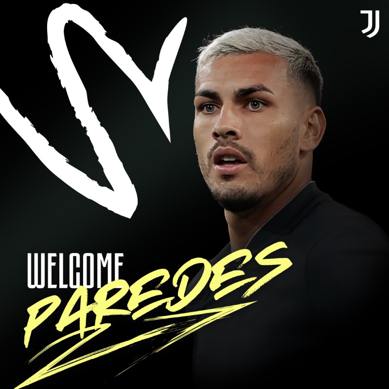 juventusfc's tweet photo. UFFICIALE | bienvenido Leandro ⚪️⚫️

#WelcomeParedes