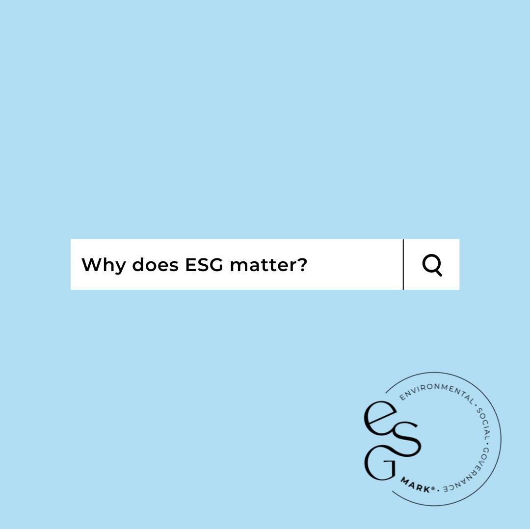 ESGmarkOfficial's tweet photo. This week we're breaking down why #ESG matters. 

#sustainable #sustainability #climate #environment #social #governance #esgcertifier #esgcertification #certification #sdg #sdgs #un #unsdgs #business #climatechange #climateemergency #esgguidelines https://t.co/bmStJP6uMA