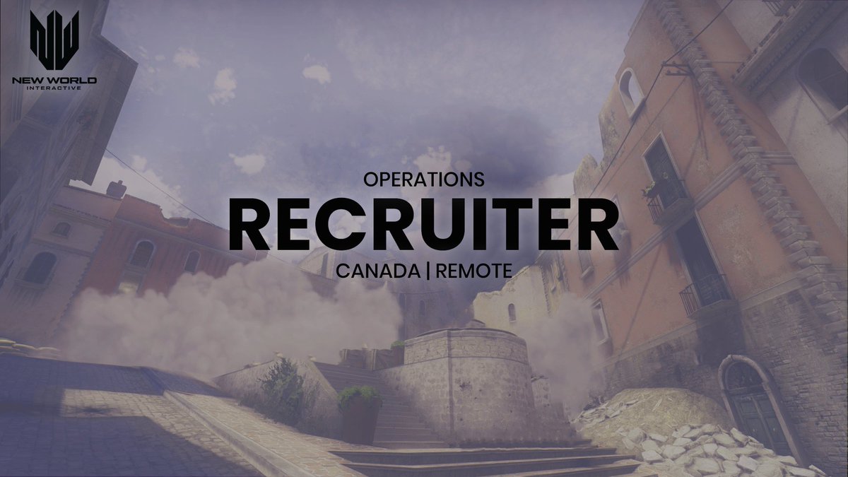 We are looking for a recruiter to join our team! This position is fully remote within Canada!

Click the link below to apply!
jobs.newworldinteractive.com/jobs/1954674-r…

#gamedev #recruitment