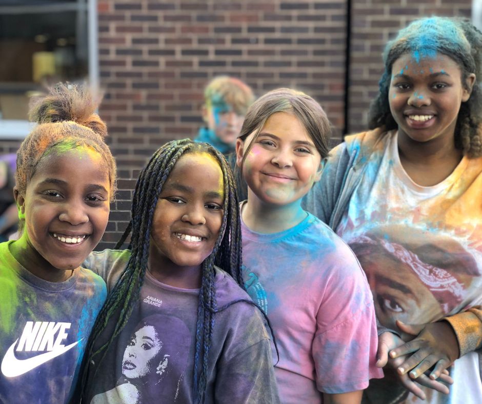 ymcans's tweet photo. Sometimes all you need is a little splash of colour 
❤️🧡💛💚💙💜

The YMCA GO! End of summer party has been so much fun!
We've had an amazing day and ended up plastered in colour! 
Thankyou to everyone who came and made the day so special!

#YMCA #YMCAGO! https://t.co/ttdfJiRf2c