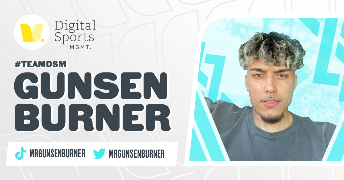 digisportsmgmt's tweet photo. New signing @MrGunsenBurner joins #TeamDSM!! 🎮🔥

Another huge member of the Call of Duty and TikTok scene, Gunsen will continue to develop alongside some of the best in the industry.

Welcome! 🙌 https://t.co/WejTnN7KTR