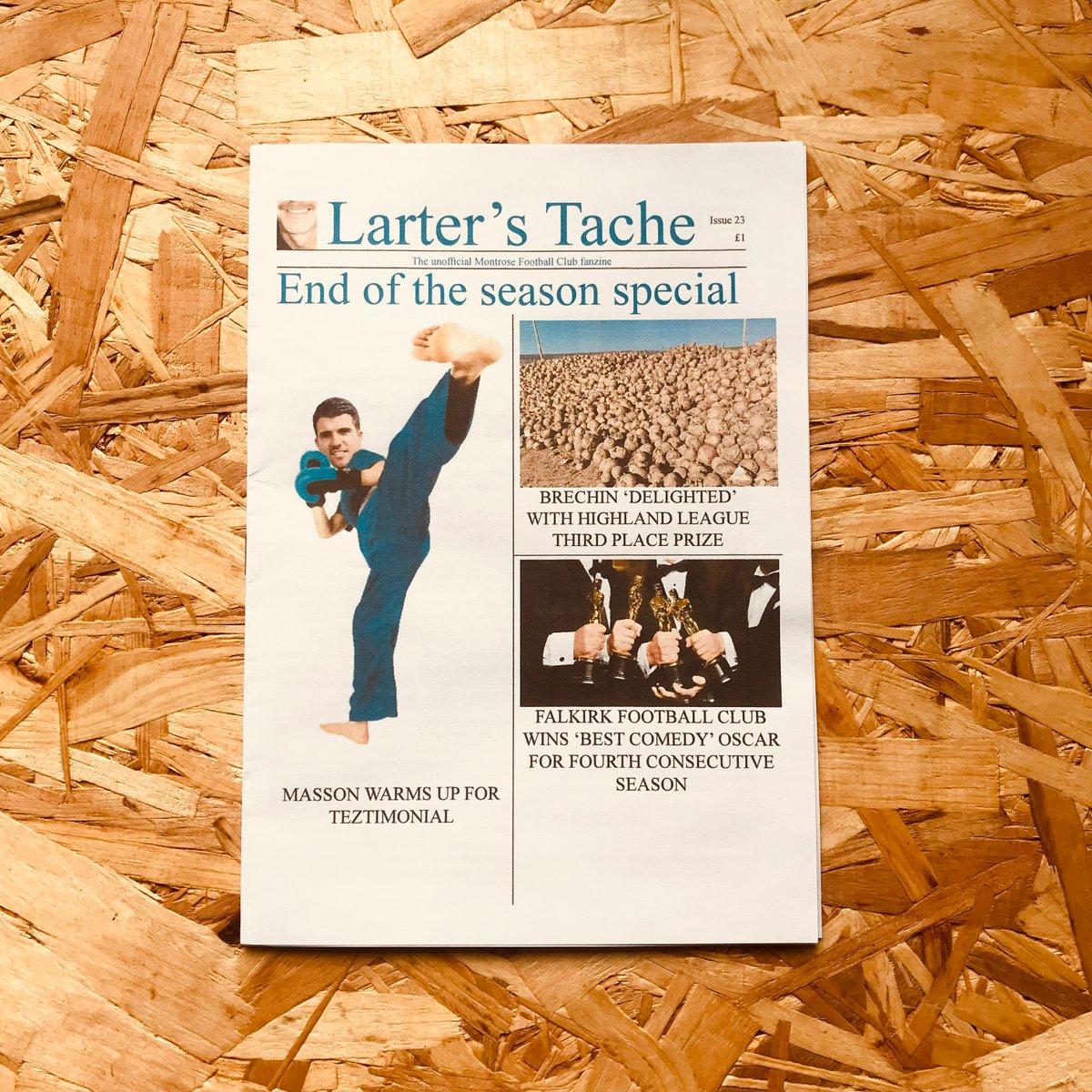 StanchionBooks's tweet photo. 𝐍𝐄𝐖/𝐑𝐄𝐒𝐓𝐎𝐂𝐊 | @larterstache #24 + back issues

We've added the latest issue, along with some restocks of Larter's Tache, the irreverent, irresponsible, immature, idiotic and utterly essential unofficial @MontroseFC fanzine

@RagingPub

🛒 https://t.co/TpqvnkvImC https://t.co/UXuaF3i2Y3