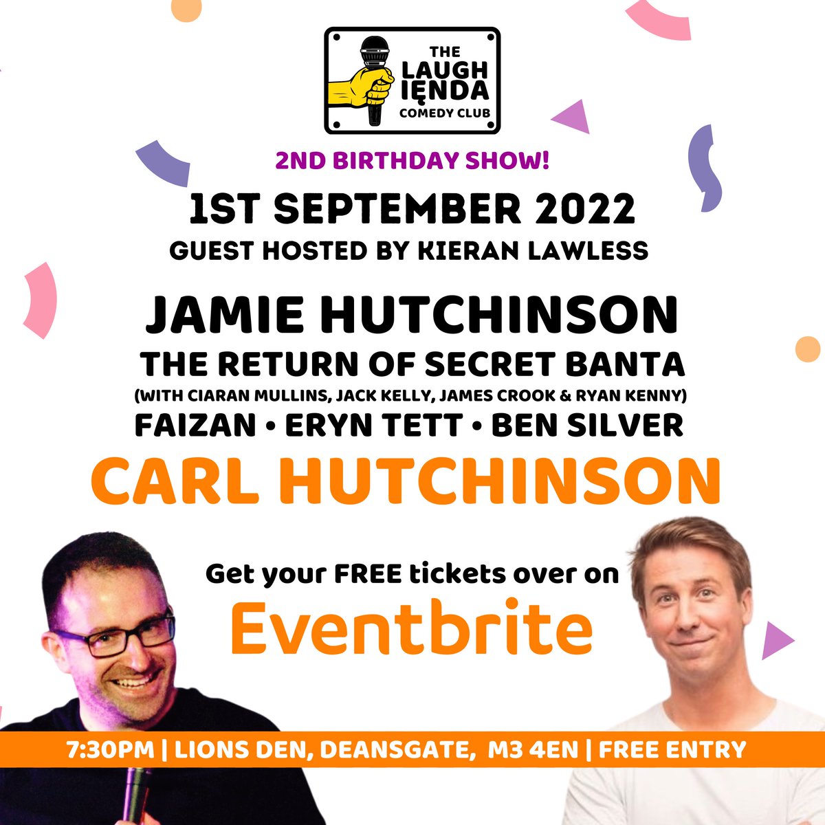 We’re so proud of how strong this lineup is and we can’t wait to celebrate our two years in style! 🐝🐝🐝

 🎟 All free tickets for this week are now booked…HOWEVER, there will be a small amount available on the door on a first come, first serve basis! 🎟