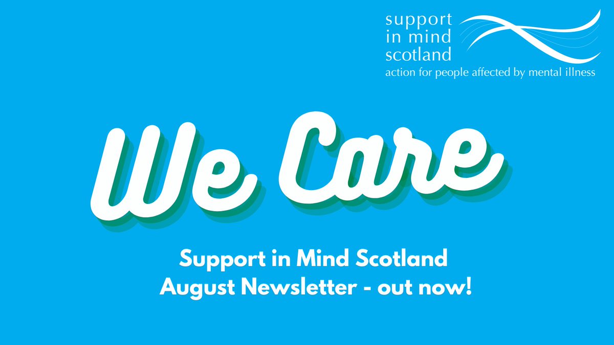 Support in Mind Scotland's August Newsletter is here!

We'll be spotlighting inspiring people, celebrating our life changing services and thanking the many people that make the work of this charity possible.

Read and subscribe to stay up-to-date 👉
mailchi.mp/supportinminds…