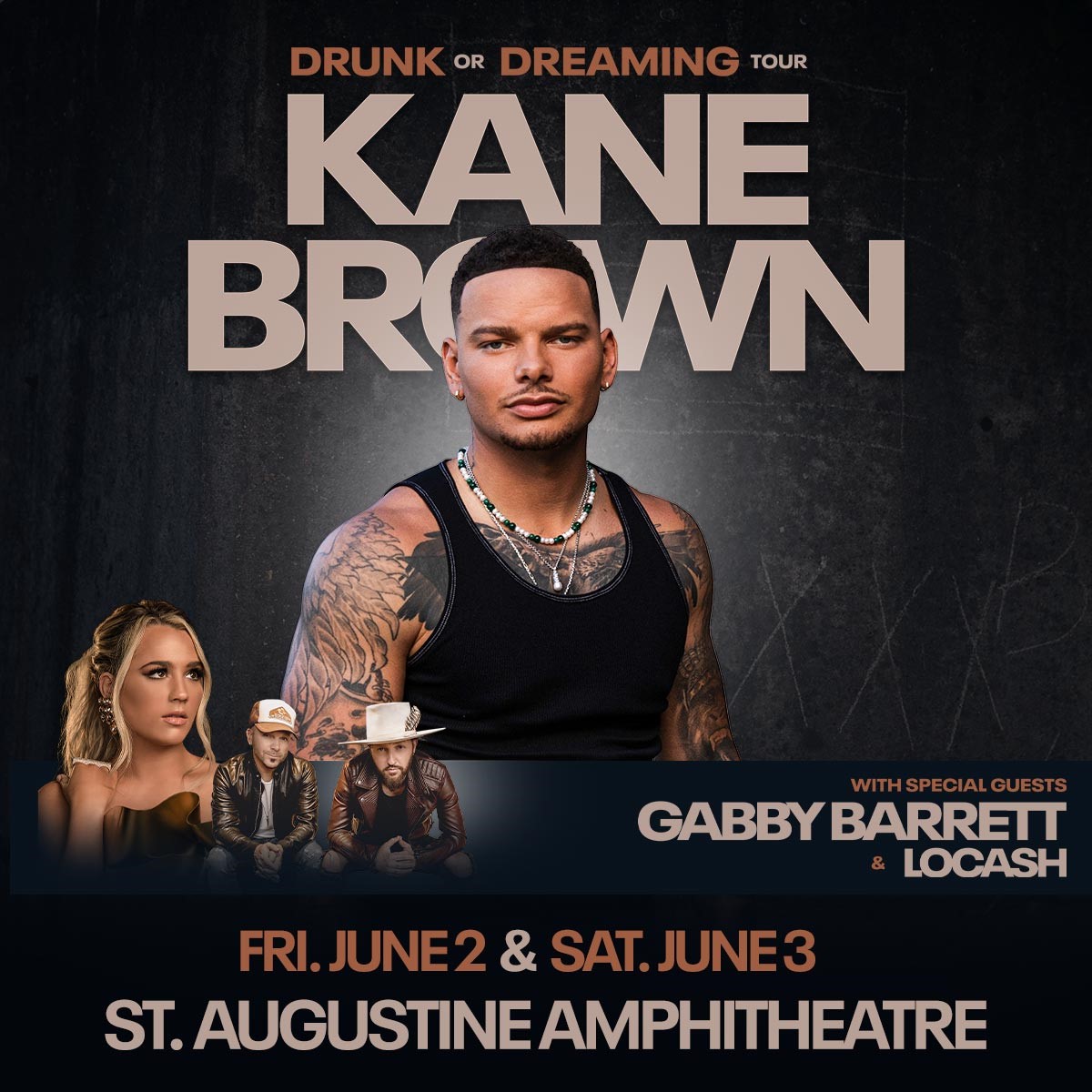 The St. Augustine Amphitheatre (@theampsa) on Twitter photo Get ready! <a href="/kanebrown/">Kane Brown</a> is coming to The St. Augustine Amphitheatre on Friday, June 2 + Saturday, June 3, 2023. Tickets on sale Friday 9/9 at 10am 🔥 Get ready! <a href="/kanebrown/">Kane Brown</a> is coming to The St. Augustine Amphitheatre on Friday, June 2 + Saturday, June 3, 2023. Tickets on sale Friday 9/9 at 10am 🔥