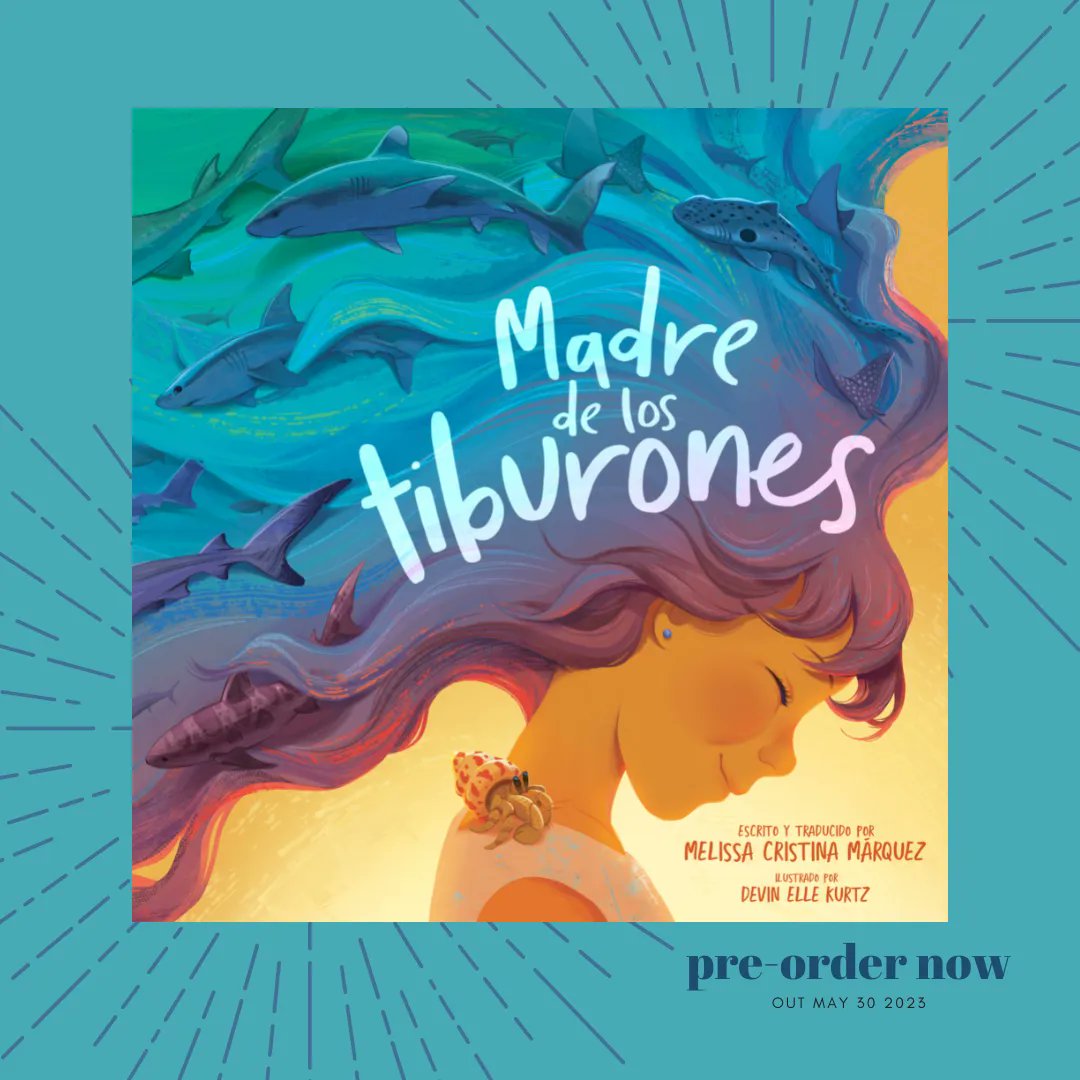 mcmsharksxx's tweet photo. She is ✨ HERE✨ LOOK AT THIS COVER 🤯 🤯 🤯 #motherofsharks (o #madredelostiburones si hablas español) is now available for pre-order: https://t.co/8T25X1EvzI  (Don't mind me, just crying) @PenguinKids @Workshopbooks @PenguinRandomHouse @Penguinclass #kidlit #picturebook #shark https://t.co/9WYOfc6A0e