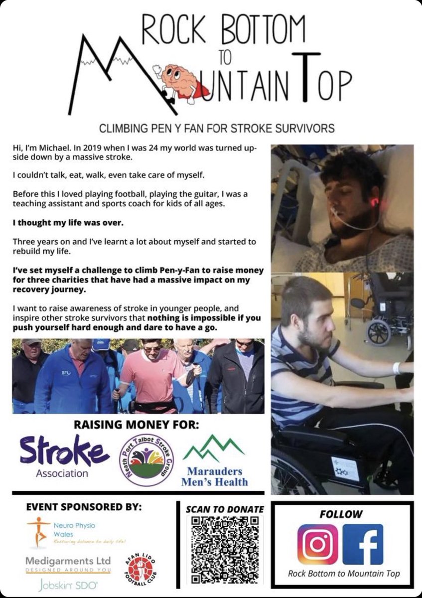 CPDLidoAfan's tweet photo. Everyone at Afan Lido football club would like to wish Michael Pursey the best of luck in his Pen y Fan climb tomorrow, he is a true inspiration to all and we are very proud of what he is doing in his recovery from a stroke.

Read more below ⬇️⬇️

https://t.co/goh0cZOSQm https://t.co/OXreJGIxUH