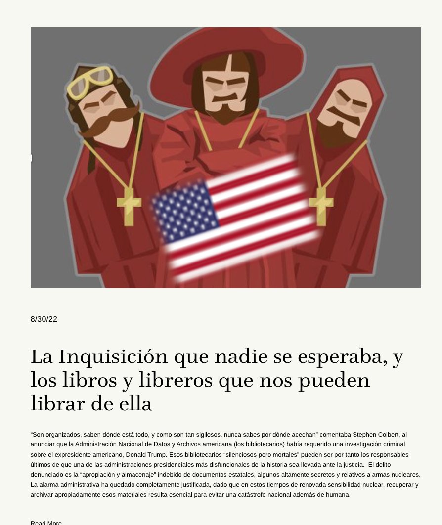 Mi ensayo, 'La 🇱🇷inquisición que nadie se esperaba, y los libros y libreros que nos pueden salvar de ella,' explora el papel de literatura~lectura en la democracia. cervantespublicproject.com/blog-esp @InstCervantes @Bibliotecas_IC @of_cervantes @griso_unav @PubCervantes @StudiesinSLAC