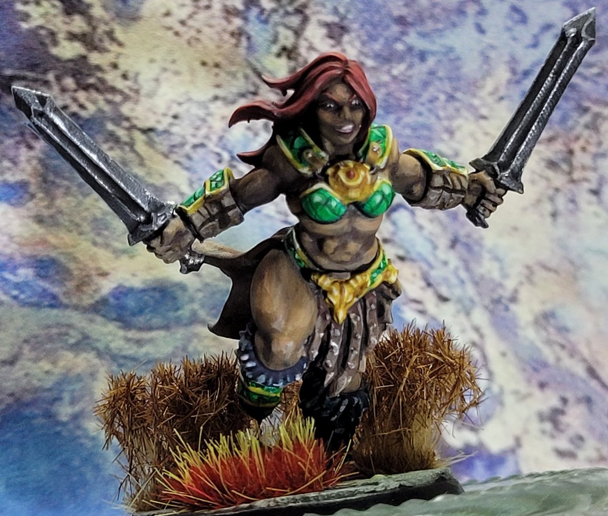 TheBaldGM's tweet photo. My contribution to @Goblin_Squire #goblinspiration for August's word: "Red".
Meet Fahrhed Dan Parsha, fighter/Barbarian. Aka "Red" for friends. For the new D&D campaign (next year) we will start at the gaming club.
The model: 3D print from MiniMonsterMayham, Dragonpeak barbarian https://t.co/OUMMRL8RDQ